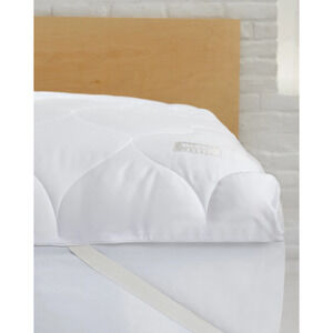 NEW! Buffy Full Size Plushy Mattress Protector White 300 Thread $129 msrp J7-22